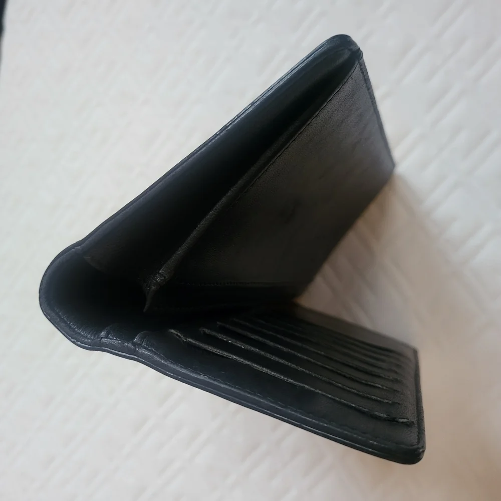 Chanel black mademoiselle Biarritz patent leather large wallet